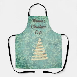 Mama's Christmas Cafe Feestelijke Sneeuwvlokken Cu Schort