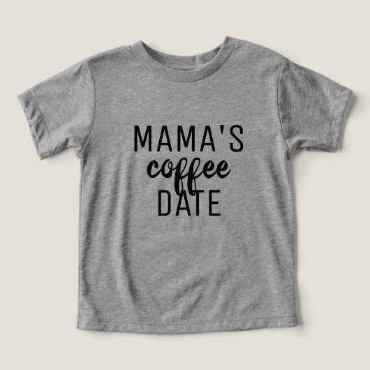 Mama's Coffee Date Kid's Unisex T-Shirt (Design voorkant)