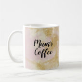 Mama's Coffee roze en gouden glitter mok (Links)