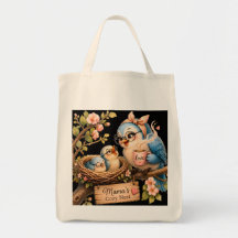 Mama's Cozy Nest Zwarte Boodschappentas