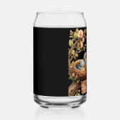 Mama's Cozy Nest Zwarte Drinkset Blikvorm Glas (Rechts)