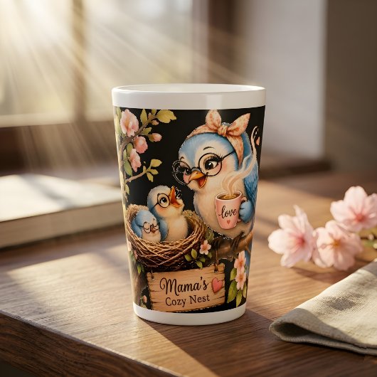 Mama's Cozy Nest Zwarte Latte Mok