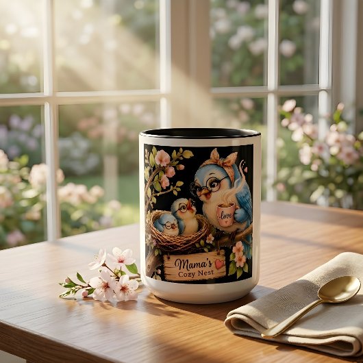 Mama's Cozy Nest Zwarte Mok