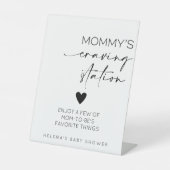 Mama's Craving Station Baby shower Reclamebord Met Voetstuk (Voorkant)