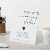 Mama's Craving Station Baby shower Reclamebord Met Voetstuk (Insitu)
