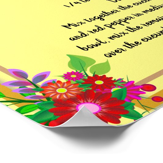 Mama's Cucumber Salad Recipe Poster Memories (Hoek)