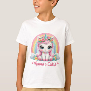 Mama's Cutie Kat Illustratie T-shirt