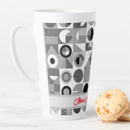 Mama's dagelijkse dosis van Joy Geometric Patroon Latte Mok