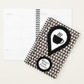 Mama's Daily Planner Koffieboon Mok Zwart & Wit (Display)