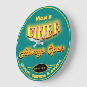 Mama's Diner of een andere naam die neon Blauwgroe Grote Klok (Hoek)