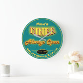 Mama's Diner of een andere naam die neon Blauwgroe Grote Klok (Huis)