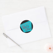 Mama's Diner Retro Pro-borstvoeding Design Ronde Sticker (Envelop)