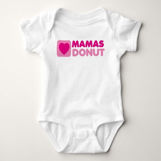 Mamas donut baby roze creeper romper (Voorkant)