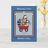 Mama's eerste Moederdag- Americana stijl Kaart (Gele Bloem)