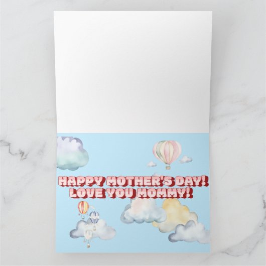 Mama's eerste Moederdag Kaart (Binnen)