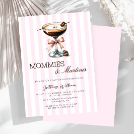 Mama's en Martinis Espresso Pink Bow Girl Kaart