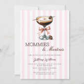 Mama's en Martinis Pink Bow Pink Girl Kaart (Voorkant)