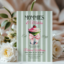 Mama's en Matcha Aardbei Roze Boog Baby shower