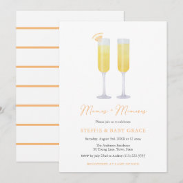 Mamas en Mimosas Momosa Baby shower of Sip & See Kaart