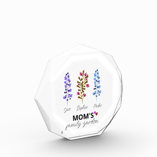 Mama's Familie Tuin Fotoblok Gepersonaliseerde Gif (Links)