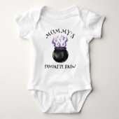 Mama's favoriete brouwketel Halloween Romper (Voorkant)