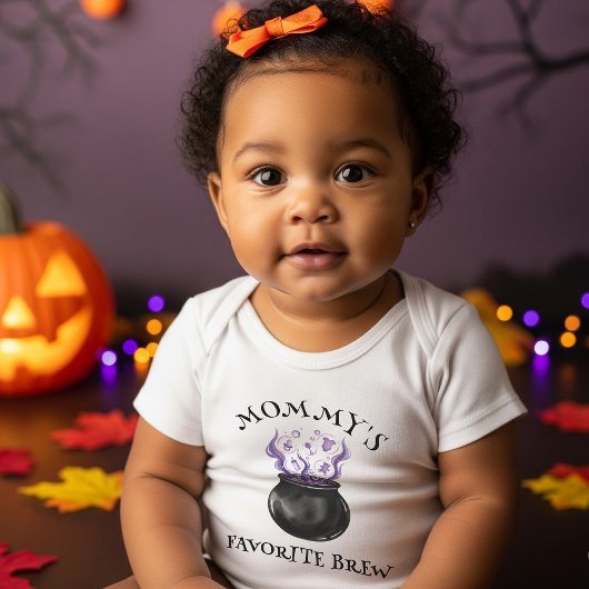 Mama's favoriete brouwketel Halloween Romper