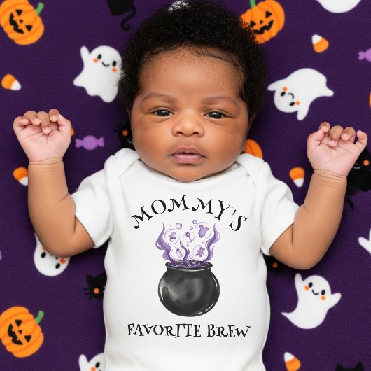 Mama's favoriete brouwketel Halloween Romper