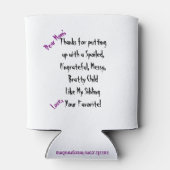 Mama's favoriete Drink Gezellig Blikjeskoeler (Achterkant)