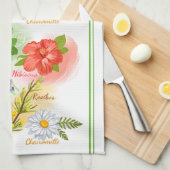 Mama's favoriete kruiden thee theedoek (Quarter Fold)