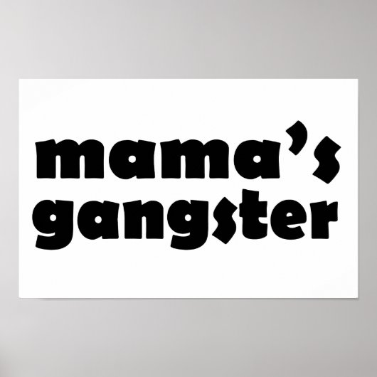 Mamas gangster grappig ontwerp poster (Voorkant)