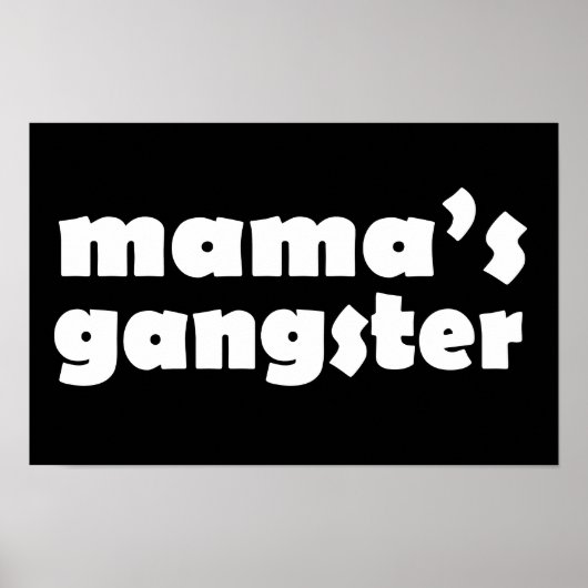Mamas gangster grappig ontwerp poster (Voorkant)