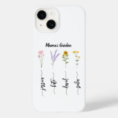 Mama's Garden Personalized Kinder Nmae Moederdag Case-Mate iPhone Case (Achterkant)