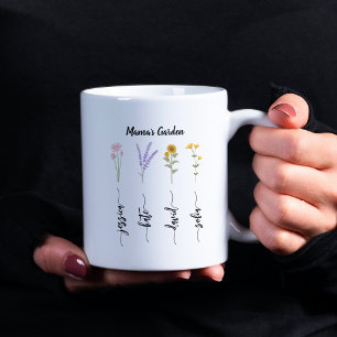 Mama's Garden Personalized Kinder Nmae Moederdag Koffiemok