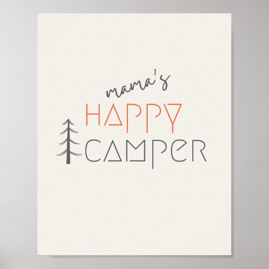 Mama's gelukkige camper. POSTER & PRINTS (Voorkant)