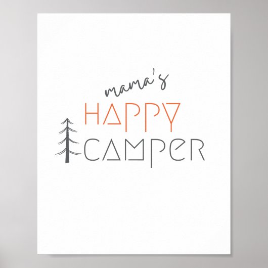 Mama's gelukkige camper. POSTER & PRINTS (Voorkant)