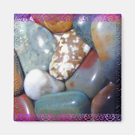 Mama's gepolijste stenen #1 magneet (Voorkant)