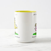 Mama's Girl - Blond Moeder & Dochter Aangepaste Mo Tweekleurige Koffiemok (Center)