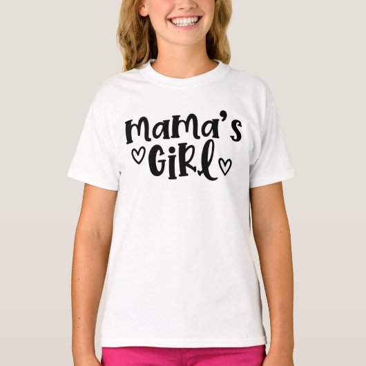 Mama's Girl Coördineert mama en ik Moederdag T-shirt (Voorkant)