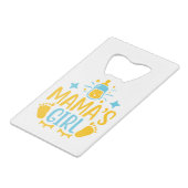 Mama's Girl Creditkaart Flessenopener (Voorkant Gekanteld)
