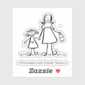 Mama's Girl Custom Mam & Daughter Decal Stickers (Vel)