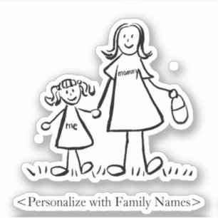 Mama's Girl Custom Mam & Daughter Decal Stickers