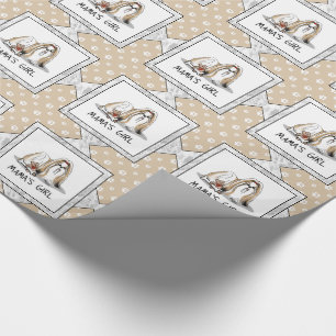 Mama's Girl Shih Tzu (tan wit) Dog Mam Cute Cadeaupapier