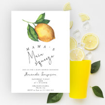 Mama's grote favoriet citroen baby shower