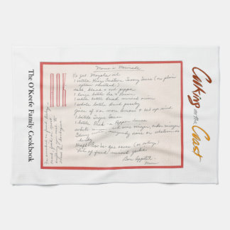 Mama's handgeschreven Marinade Recipe Theedoek