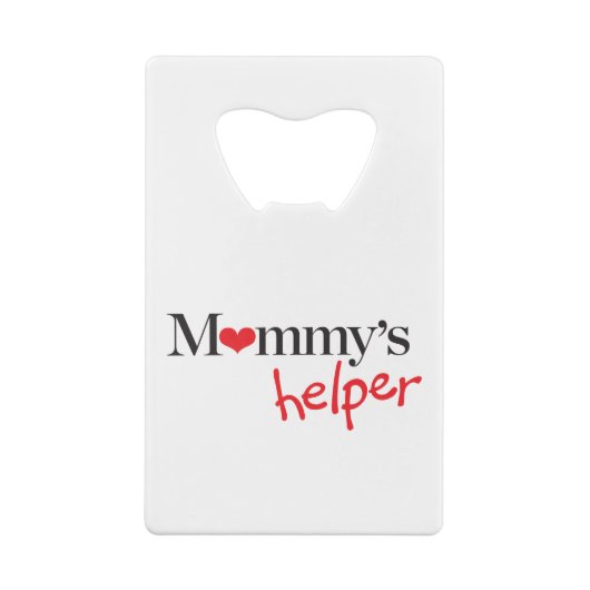 Mama's Helper Creditkaart Flessenopener (Achterkant)