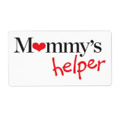 Mama's Helper Etiket (Voorkant)