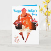 Mama's Home Koken #131011 Moederdag Kaart (Gele Bloem)