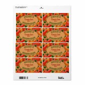 Mama's Homemade Tomato Jam Canning Sticker Label (Full Sheet)