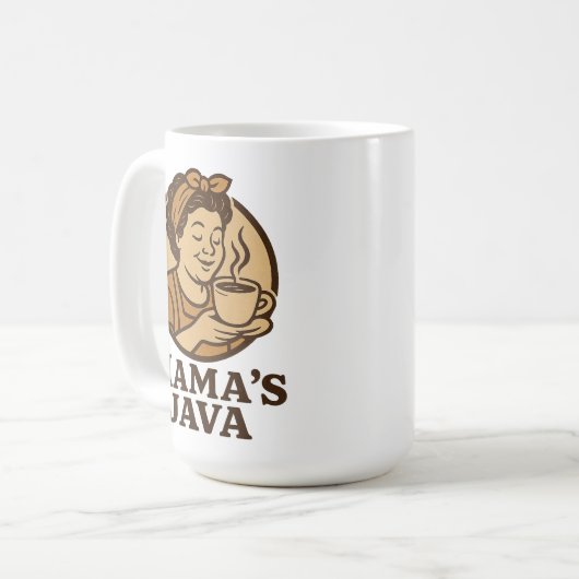 Mama's Java koffiemok (Voorkant links)