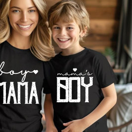 Mama's jongen Mama's zoon Matching Tri-Blend Shirt